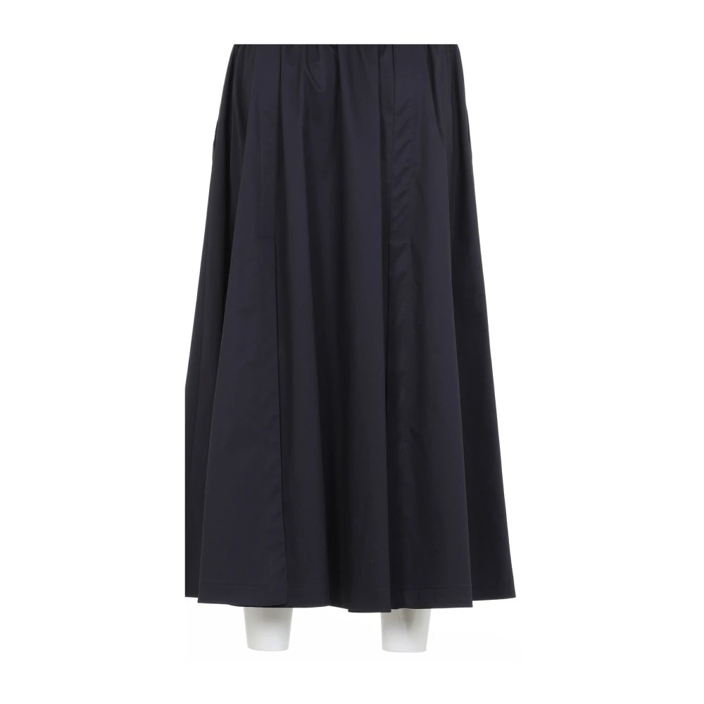 PESERICO Blauwe Spaciale Midi Rok Blue Dames