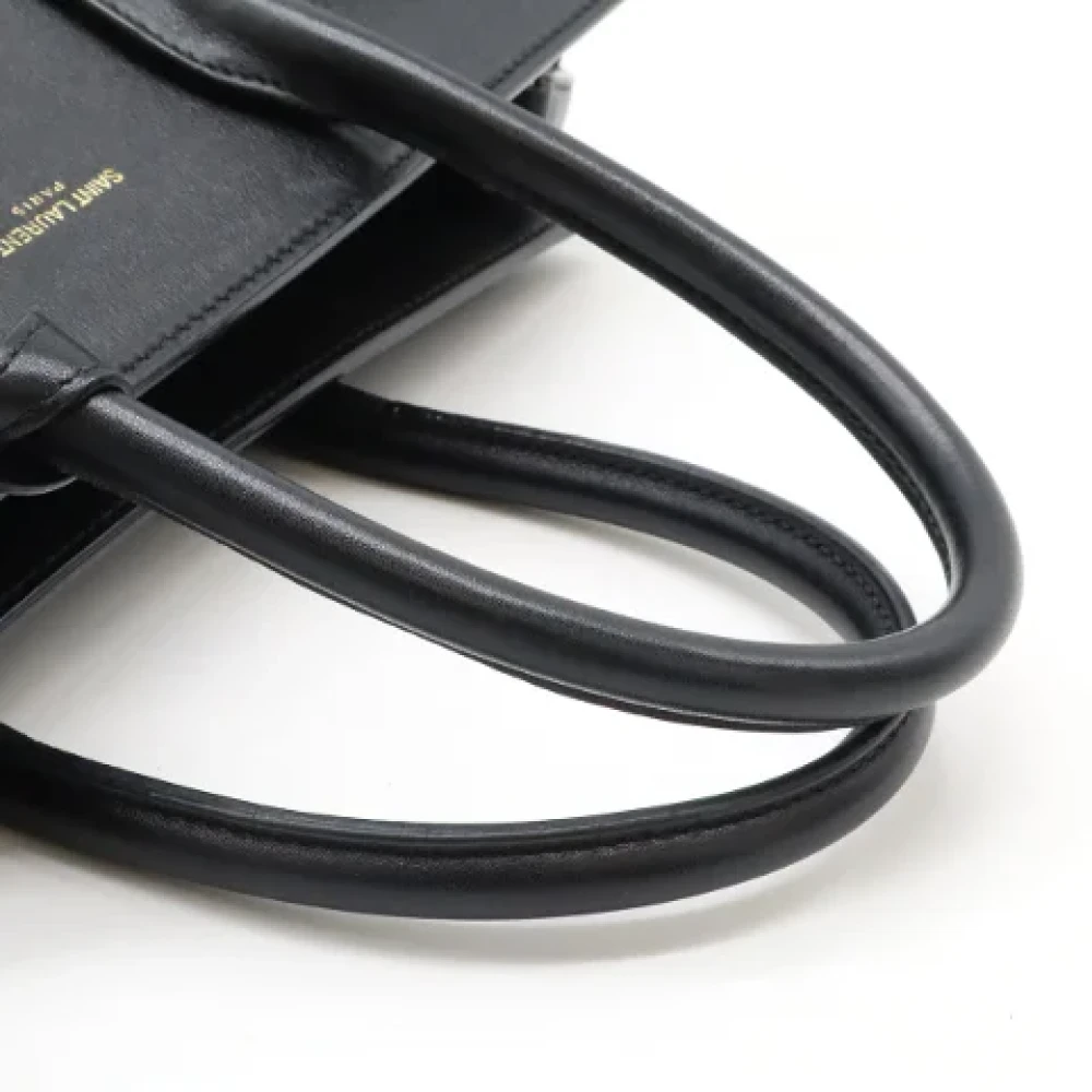 Yves Saint Laurent Vintage Pre-owned Leather handbags Black Dames