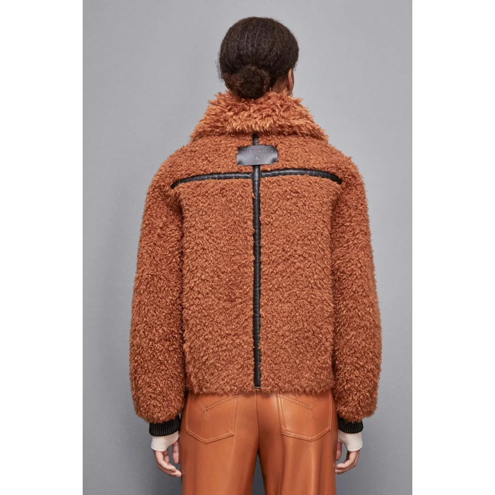 PATRIZIA PEPE Omkeerbare Korte Jas Stijl 2O0139E054 Brown Dames