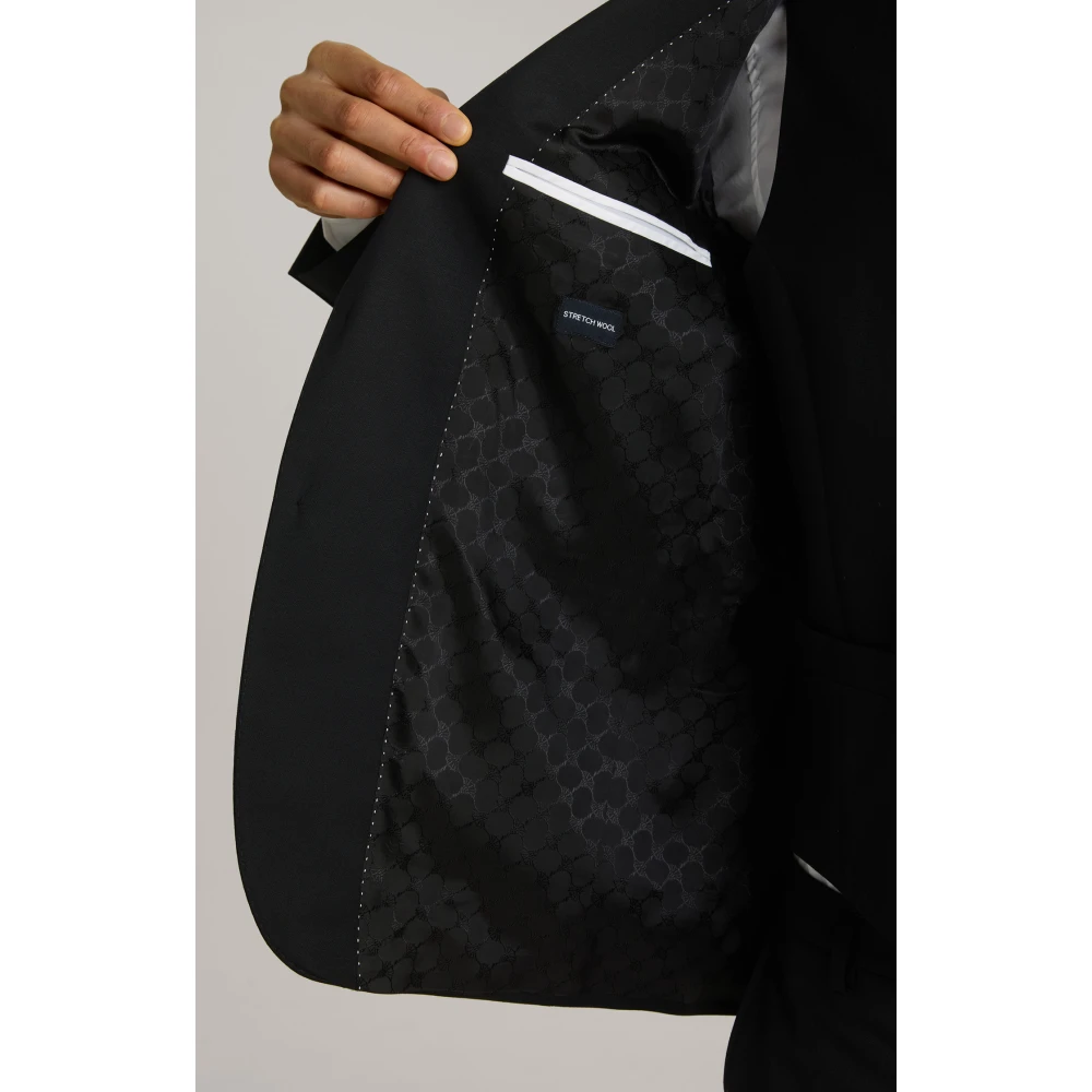 Joop! Klassieke wollen jas zwart Black Heren