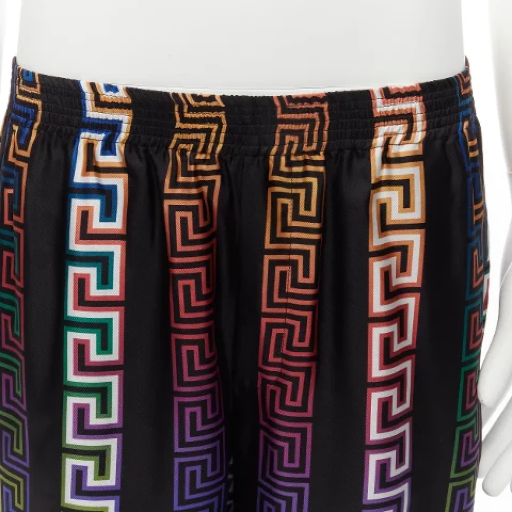 Versace Pre-owned Silk bottoms Multicolor Dames