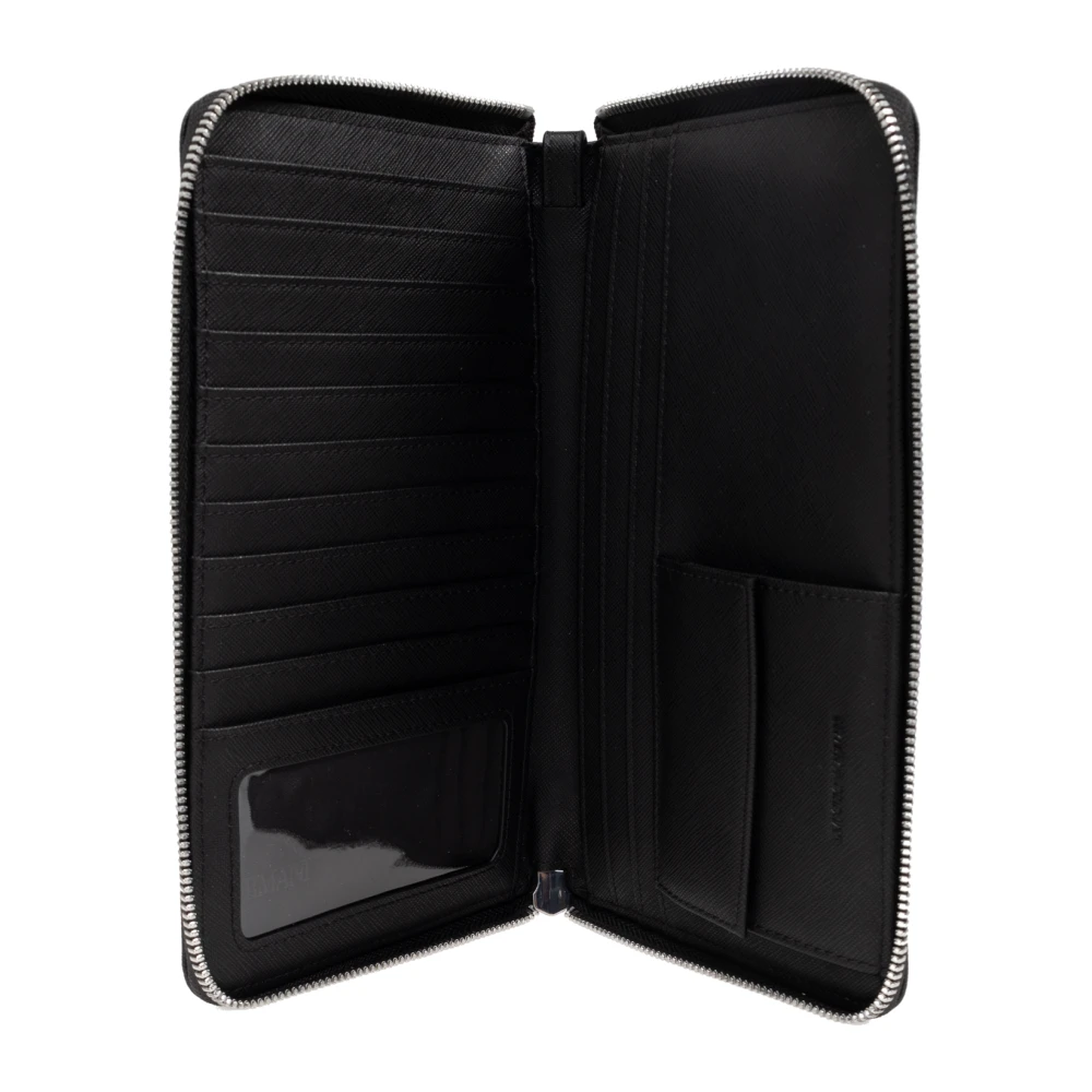 Emporio Armani Portemonnee met logo Black Heren