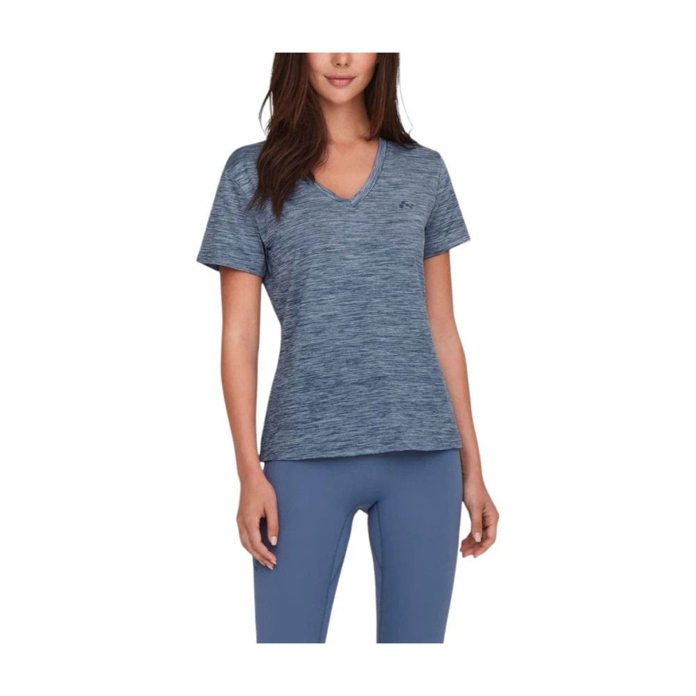 Only Blauwe Tops & T-Shirts van gerecycled polyester Blue Dames