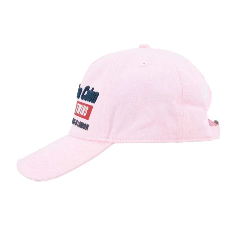 Dsquared2 Geborduurde baseballpet met gesp Pink Unisex