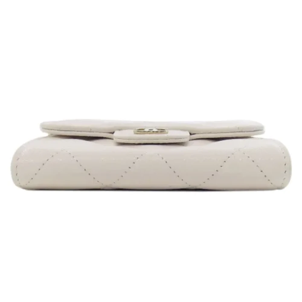 Chanel Vintage Pre-owned Leather wallets White Dames