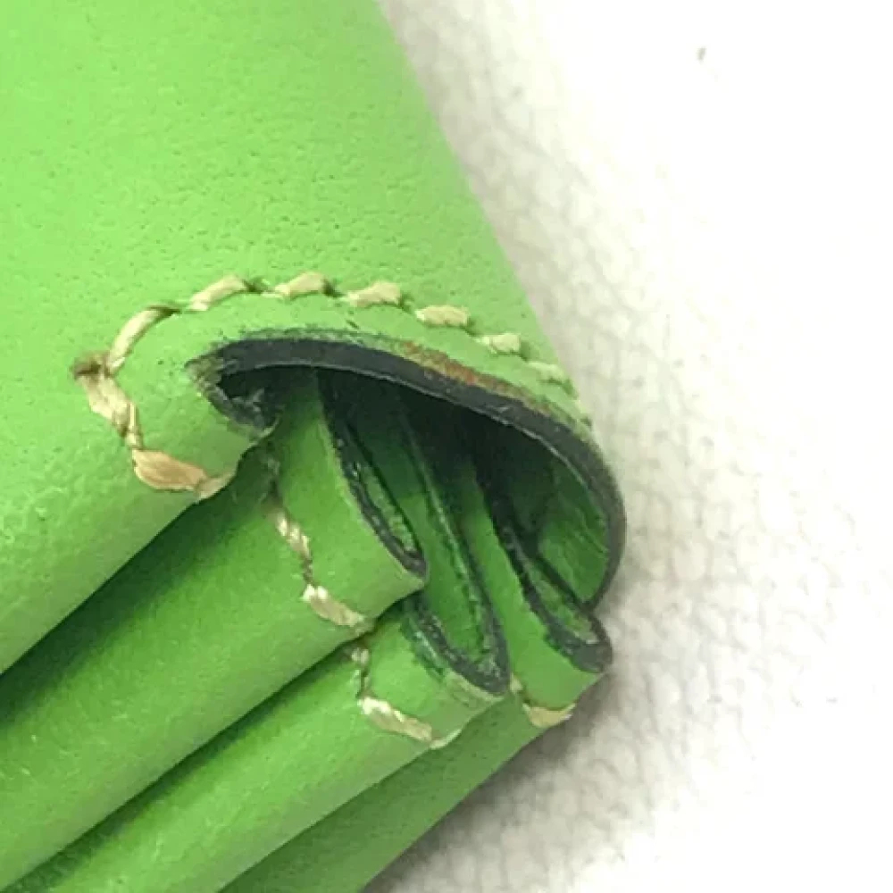 Hermès Vintage Pre-owned Leather wallets Green Dames