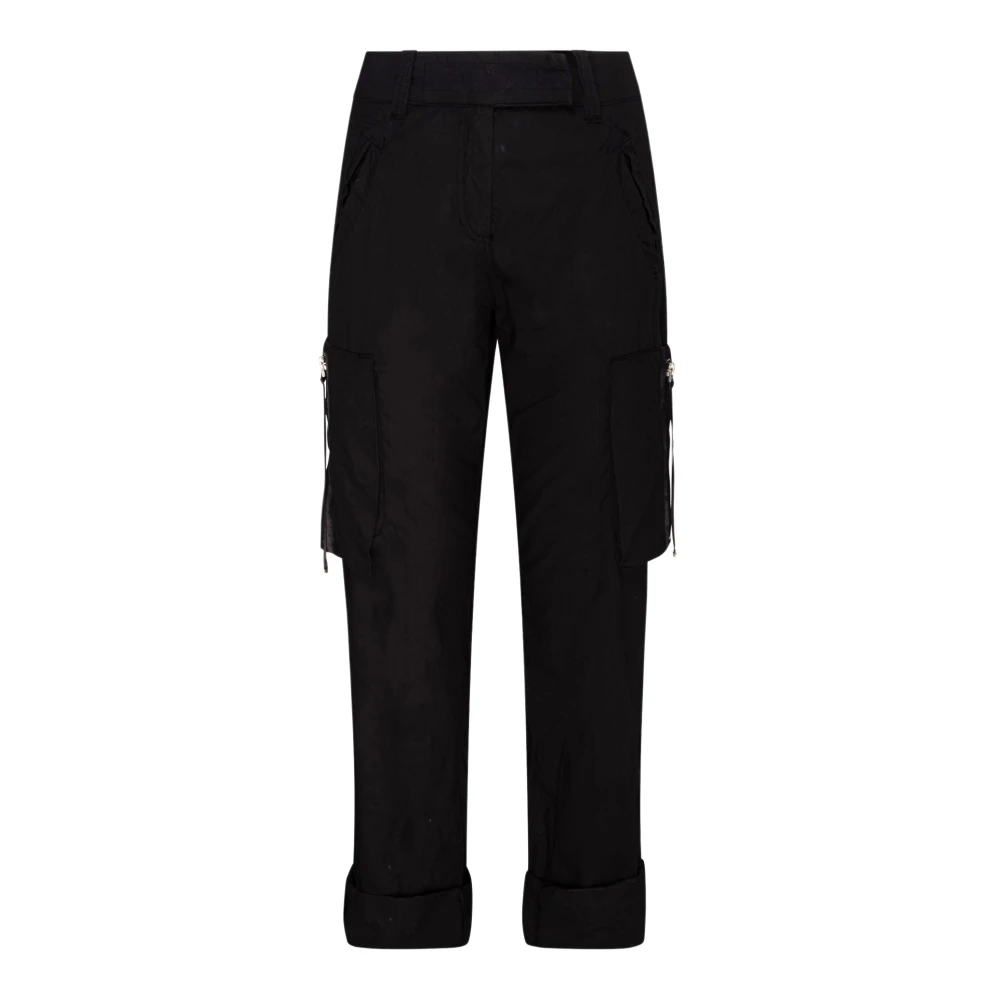 SPORTMAX Cargo Broek Zwart met Zakken Black Dames