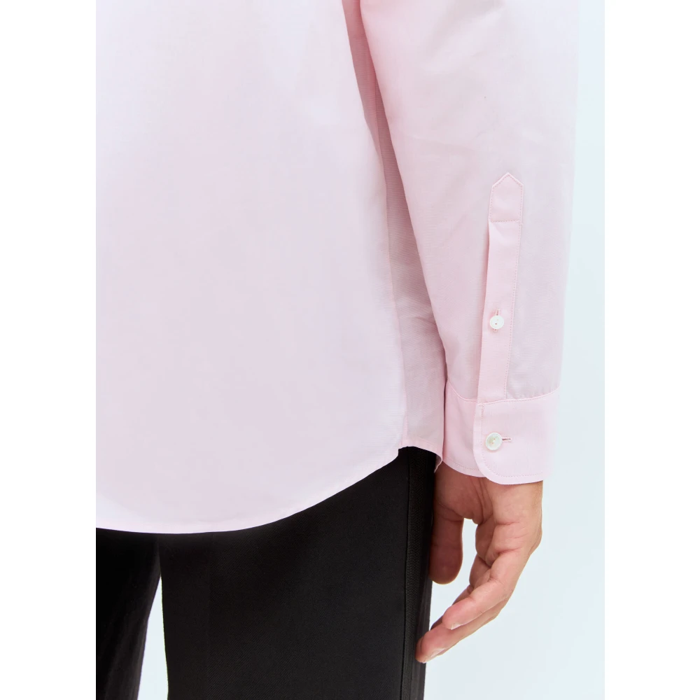The Row Katoenen Poplin Klassieke Kraag Shirt Pink Heren