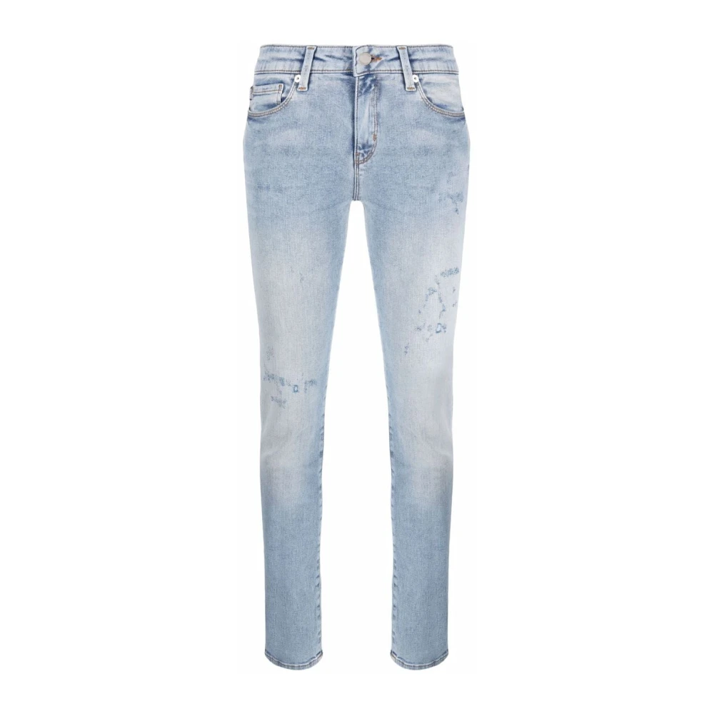 Love Moschino Blauwe Skinny Jeans Blue Dames