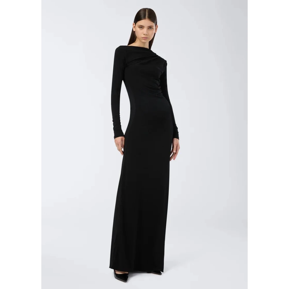 Andamane Zwarte Elegante Jurk Black Dames