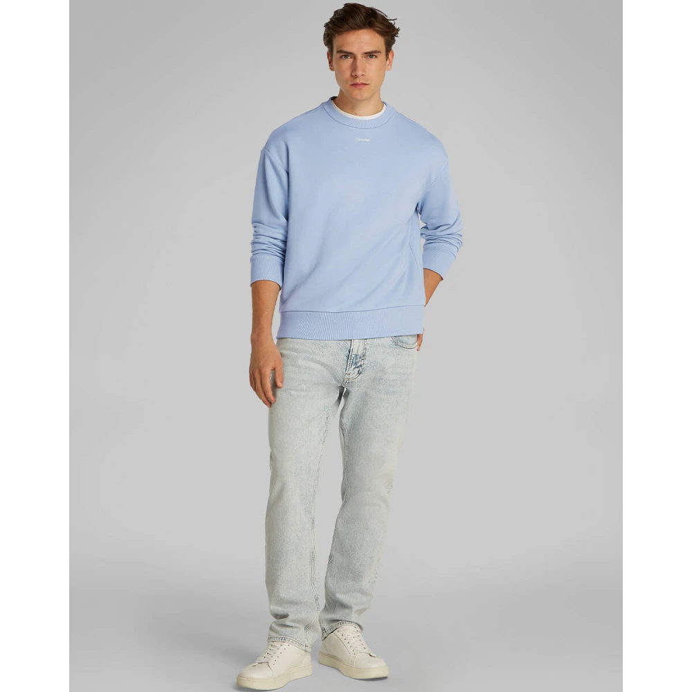 Calvin Klein Nano Logo Sweatshirt Blue Heren