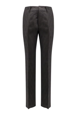Linen FF Jacquard Trousers