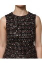 robe-a-line-sans-manches-en-tweed-multicolore