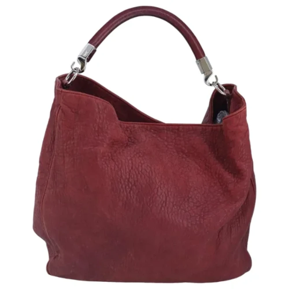 Saint Laurent Vintage Pre-owned Leather handbags Red Dames