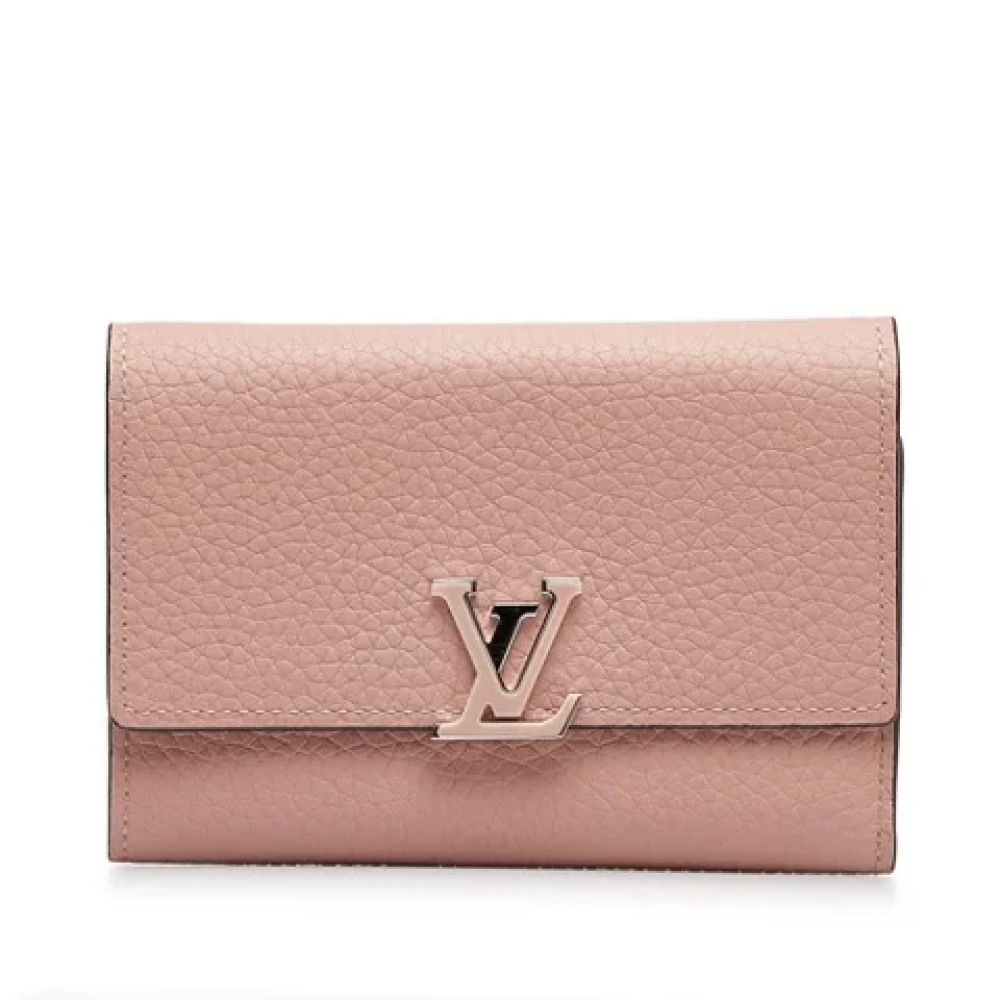 Louis Vuitton Vintage Pre-owned Leather wallets Pink Dames