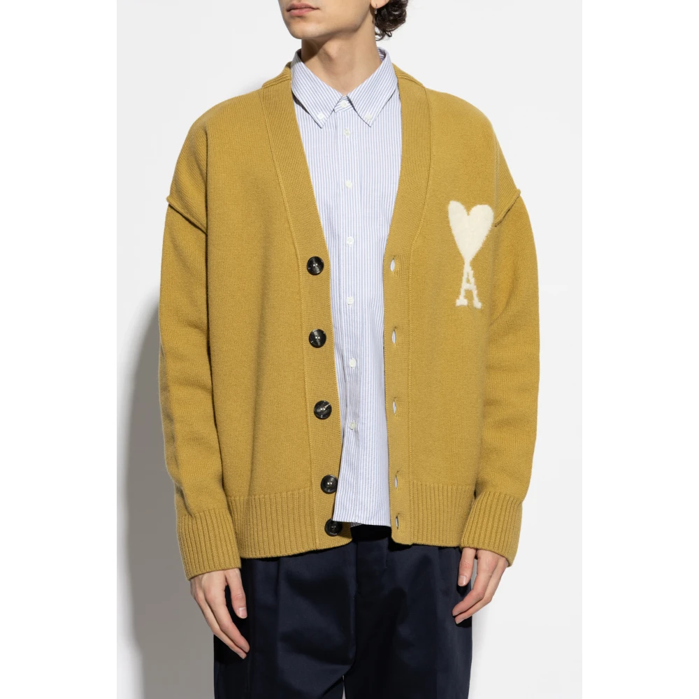 Ami Paris Wol wollen cardigan Green Heren