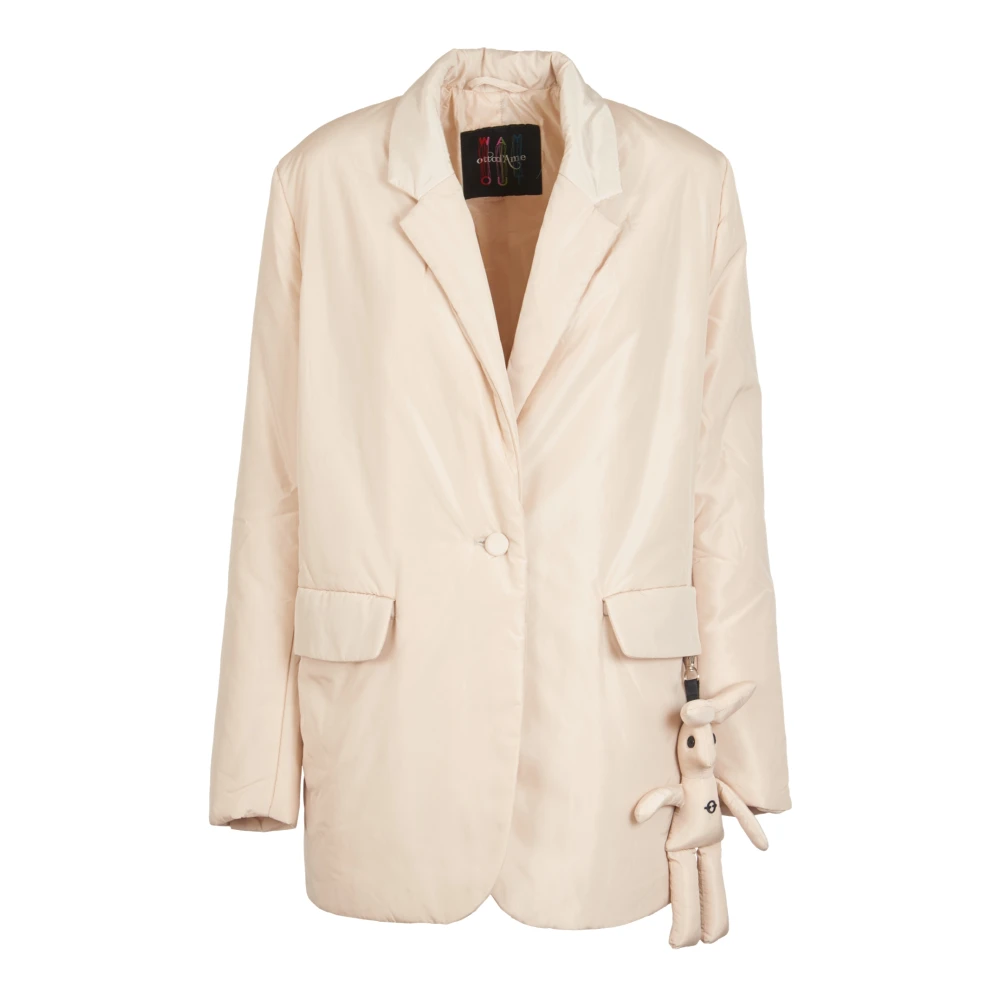 Ottod'Ame Beige Puffer Jas Beige Dames