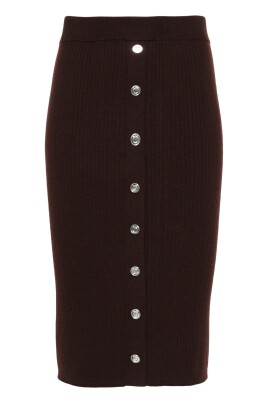 jupe-mini-en-tricot-cotele-marron-casual