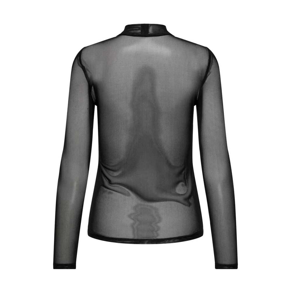Only Mesh Life Lange Mouw Top Black Dames