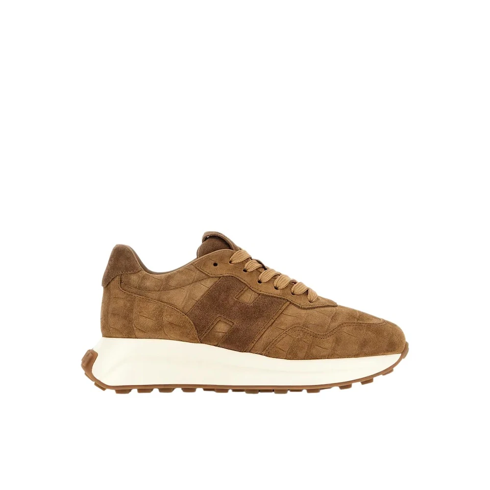 Hogan Patch Style Sneakers Dames Schoenen Bruin