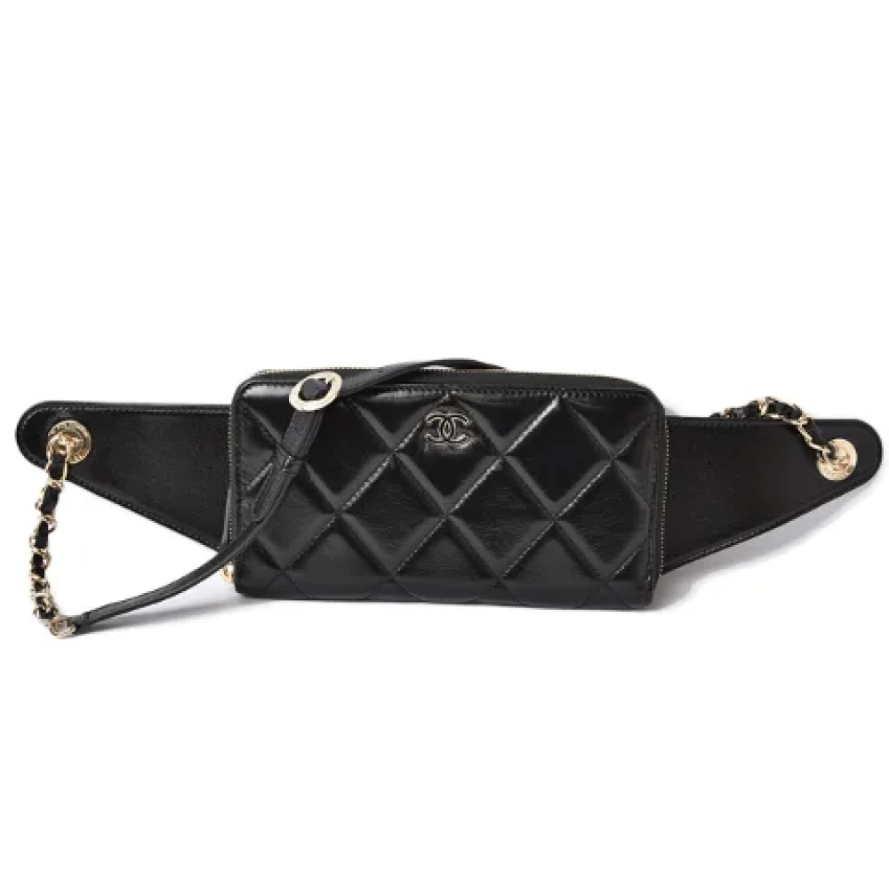 Chanel Vintage Pre-owned Leather chanel-bags Black Dames