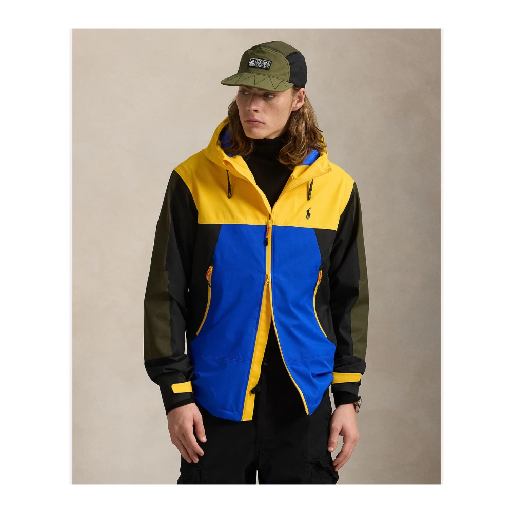 Polo Ralph Lauren Blauw Zwart Geel Kawai Jas Multicolor Heren