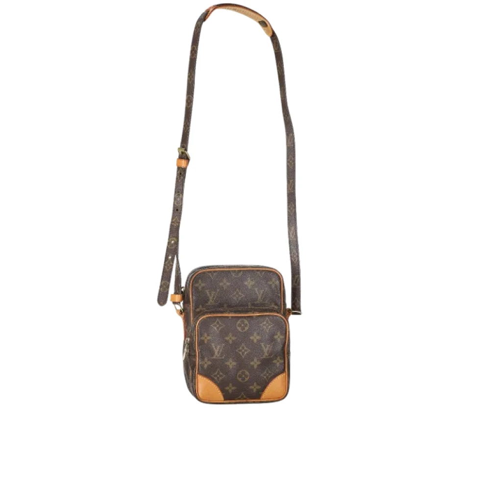 Louis Vuitton Vintage Pre-owned Coated canvas crossbody-bags Brown Dames