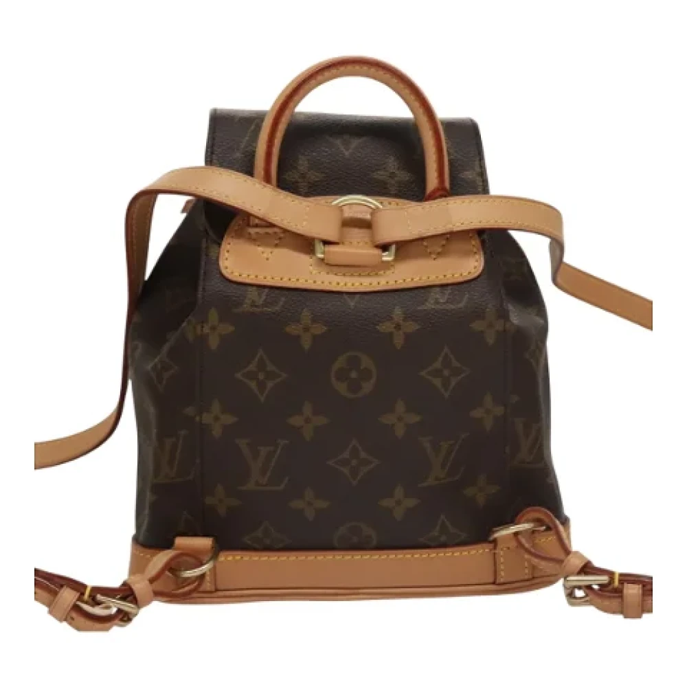 Louis Vuitton Vintage Pre-owned Canvas backpacks Brown Dames