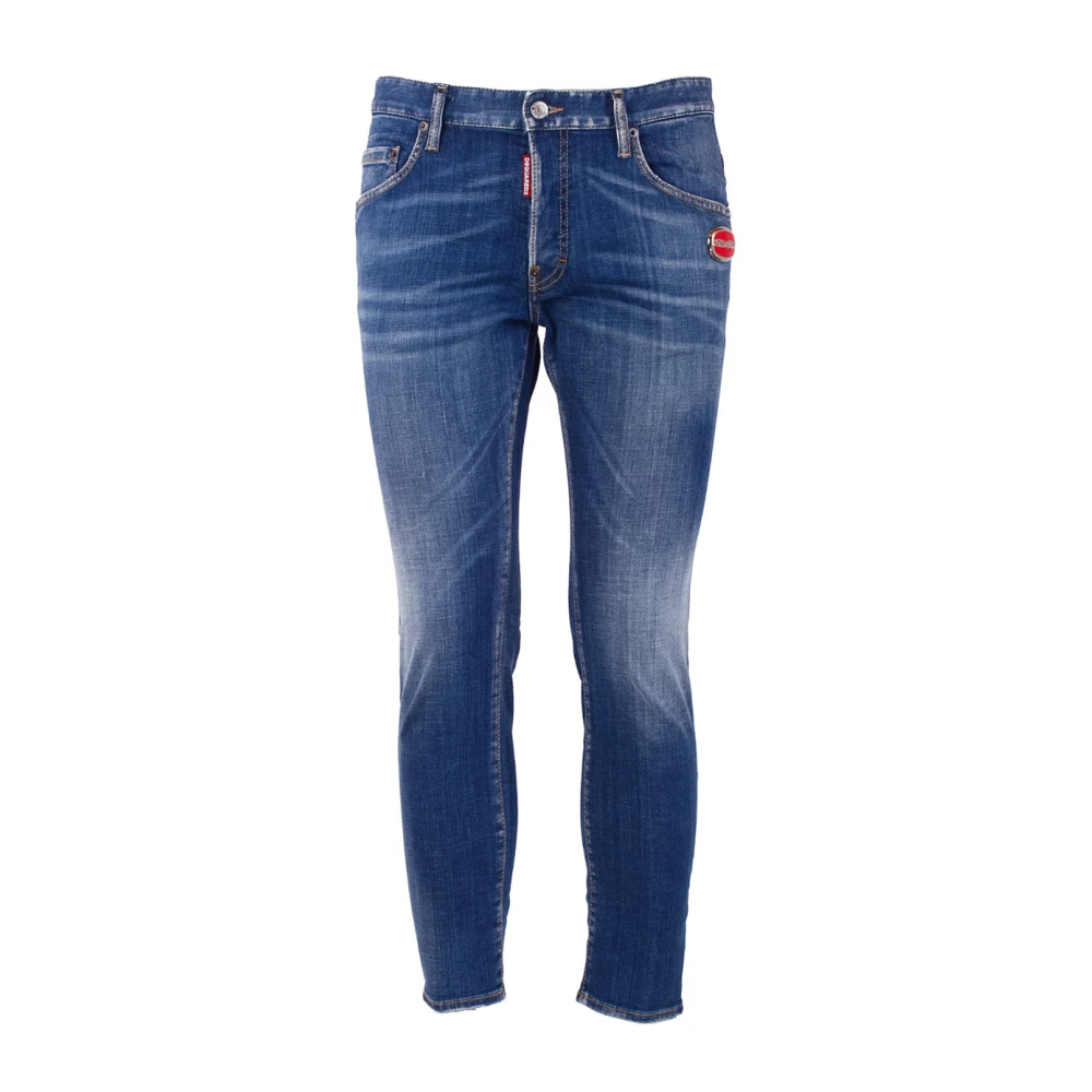 Dsquared2 Klassieke Denim Jeans voor Dagelijks Gebruik Blue Heren