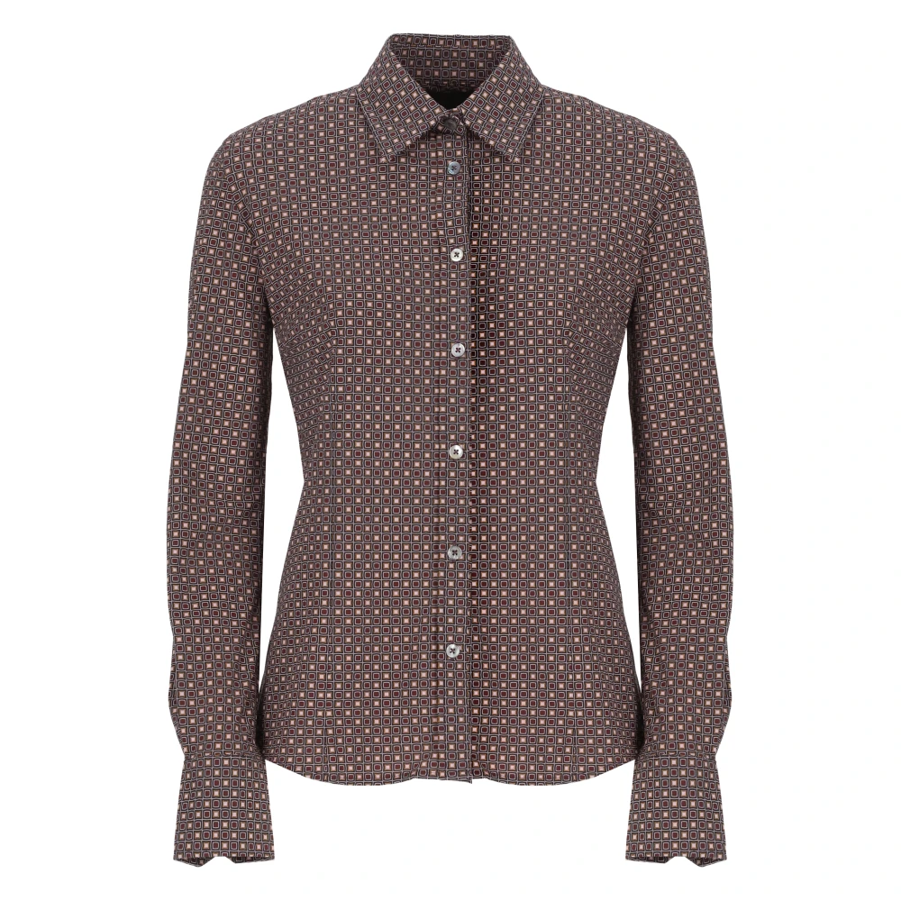 RRD Roze Geometrisch Patroon Shirt voor Vrouwen Multicolor Dames
