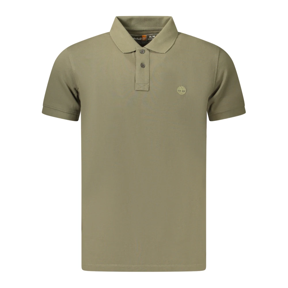 Timberland Men's Green Polo Shirts, L, Short-Sleeved Polo Shirt