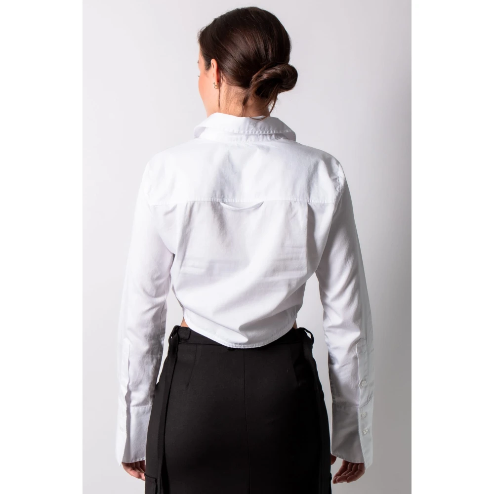 Citizens of Humanity Witte Crop Top Blouse BEA White Dames