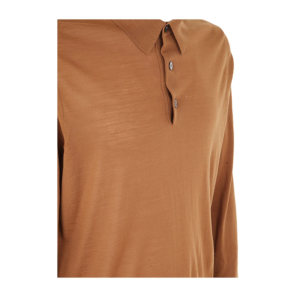 Ermenegildo Zegna Polo Shirt Brown Heren
