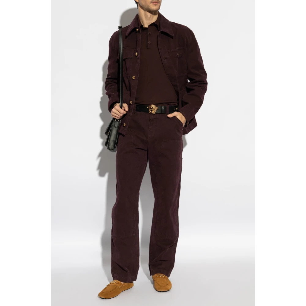 Versace cargo-stijl jeans Purple Heren