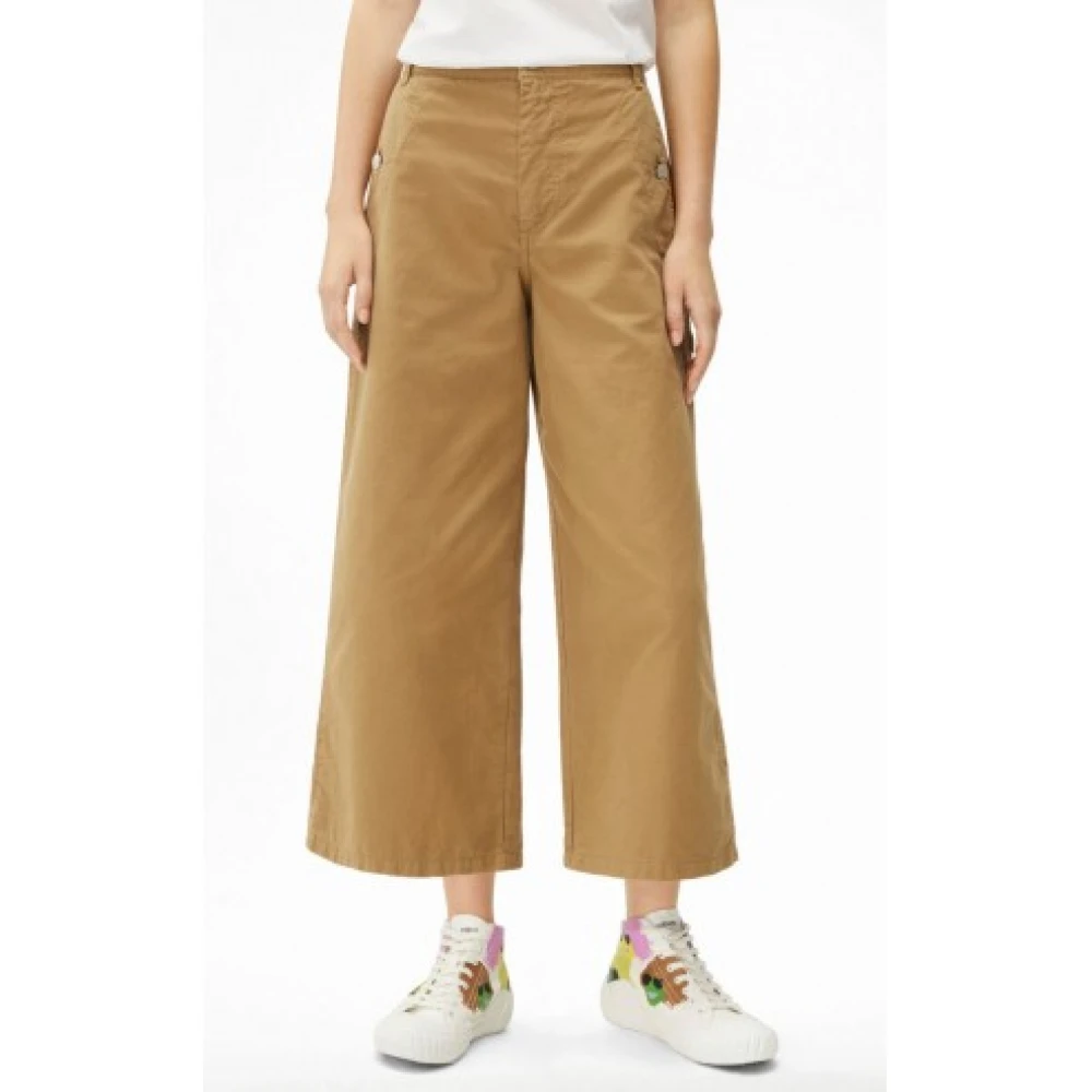 Kenzo Moderne Cropped Broek Brown Dames