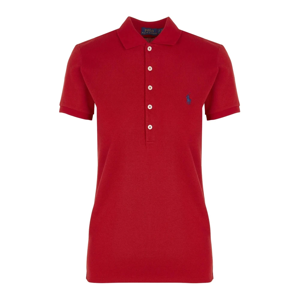 Ralph Lauren Slim-Fit Polo Shirt Red, Dam