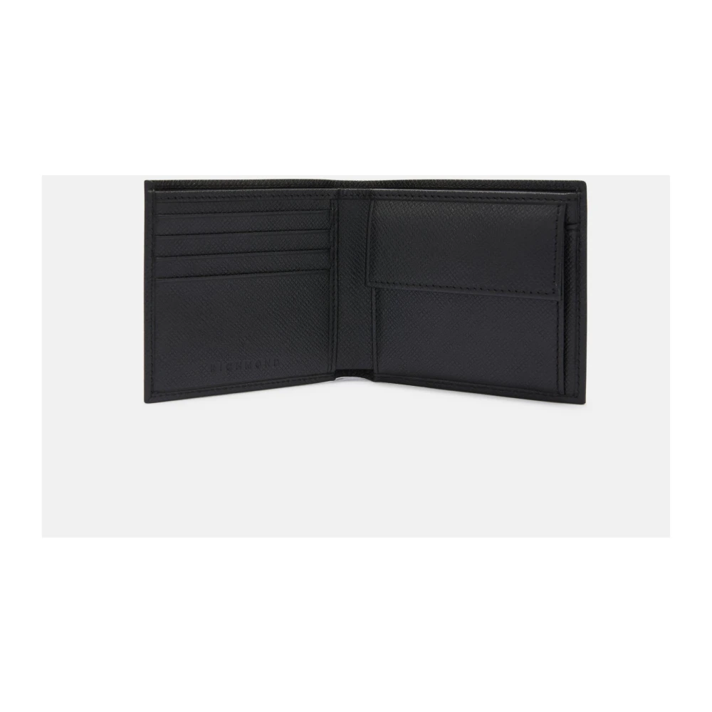 John Richmond Portemonnee met logo Black Heren