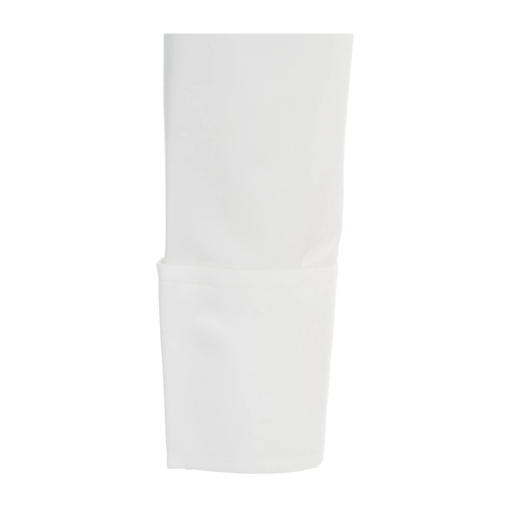 Norma Kamali Elegante Witte Blouse met Kraag White Dames