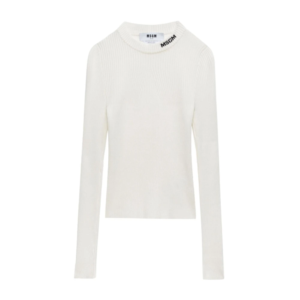 Msgm Stijlvolle Sweater voor Mannen en Vrouwen Beige Dames