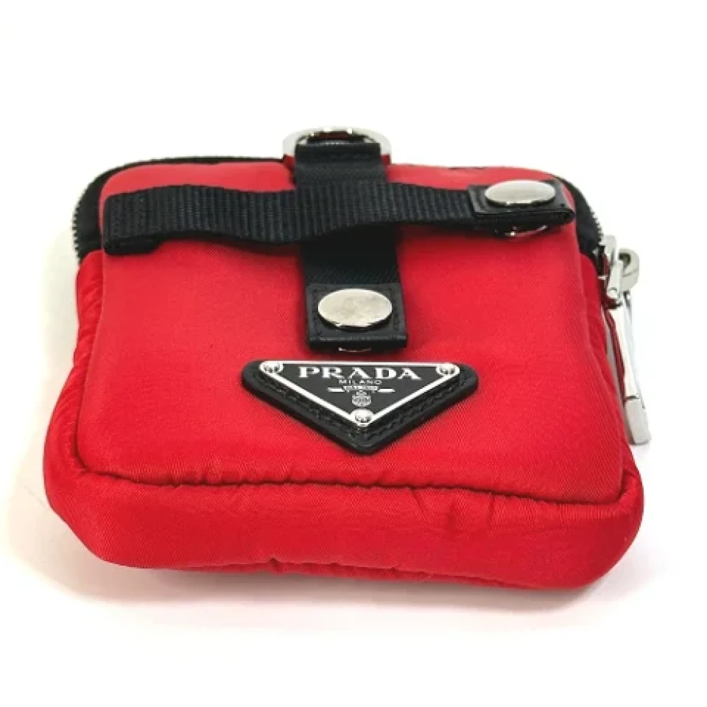 Prada Vintage Pre-owned Fabric prada-bags Red Heren