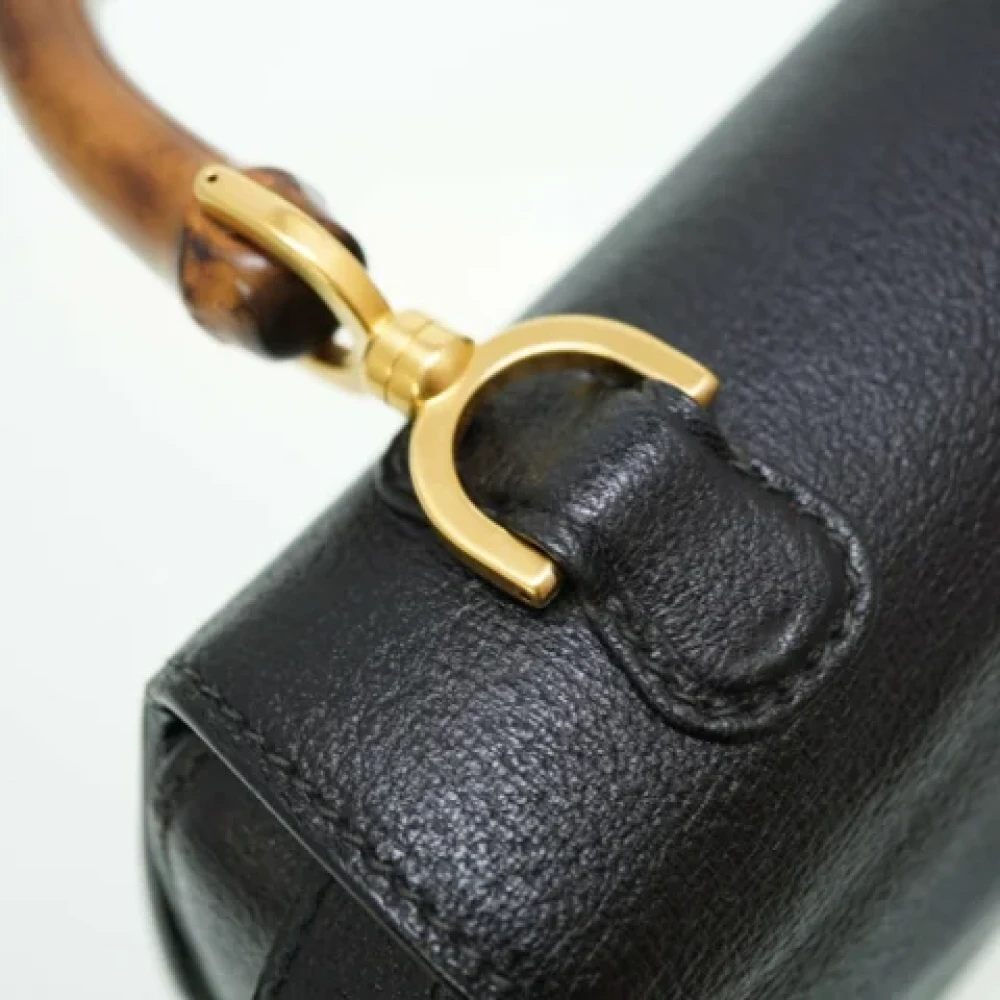 Gucci Vintage Pre-owned Fabric gucci-bags Black Dames