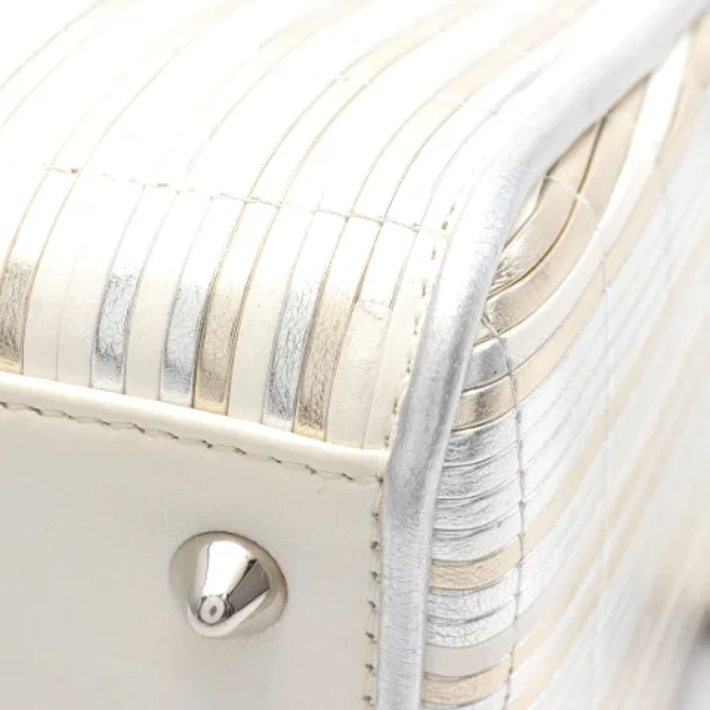 Dior Vintage Pre-owned Leather dior-bags Beige Dames