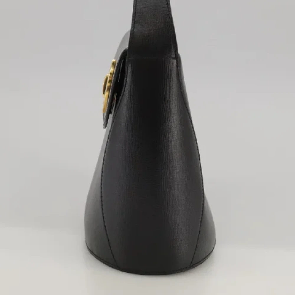 Dior Vintage Pre-owned Leather handbags Black Dames