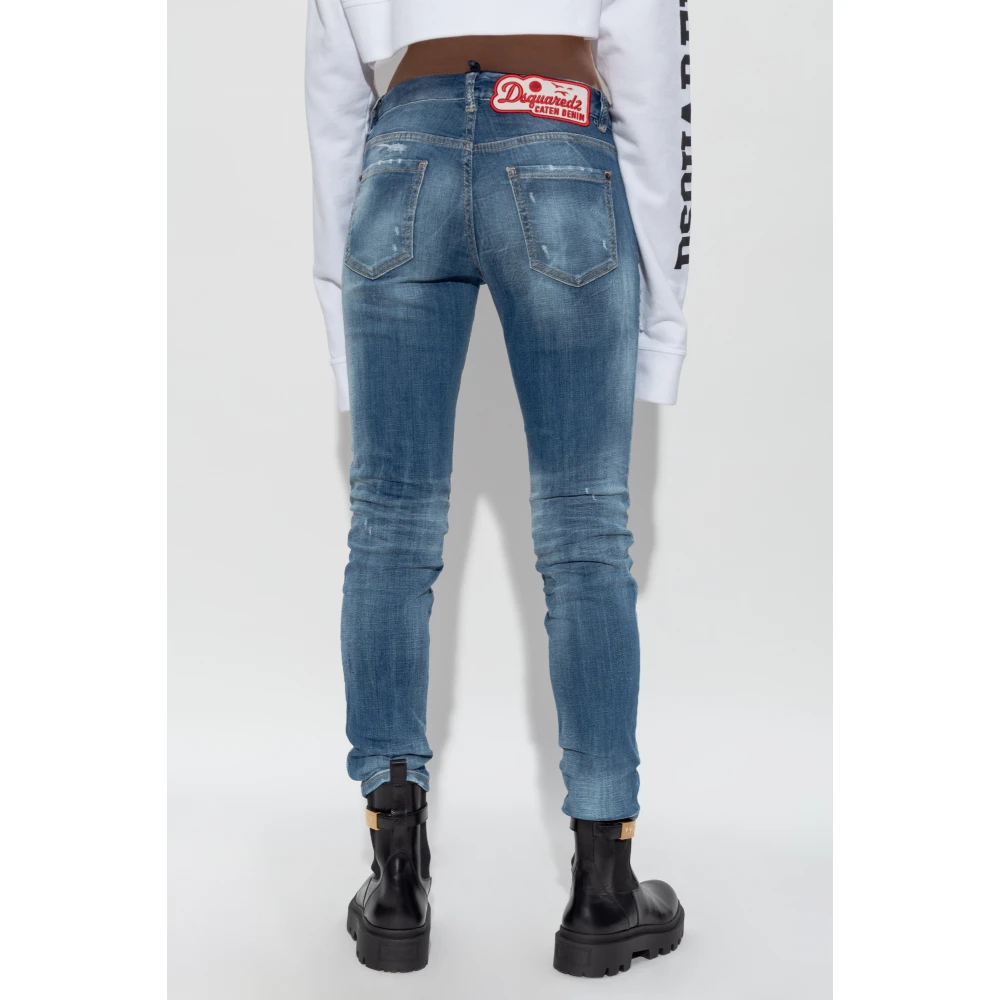 Dsquared2 Jeans Medium Waist Jennifer Blue Dames