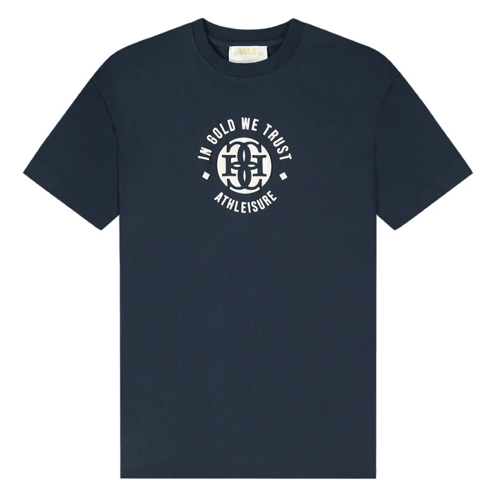 In Gold We Trust T-Shirts Blue Heren