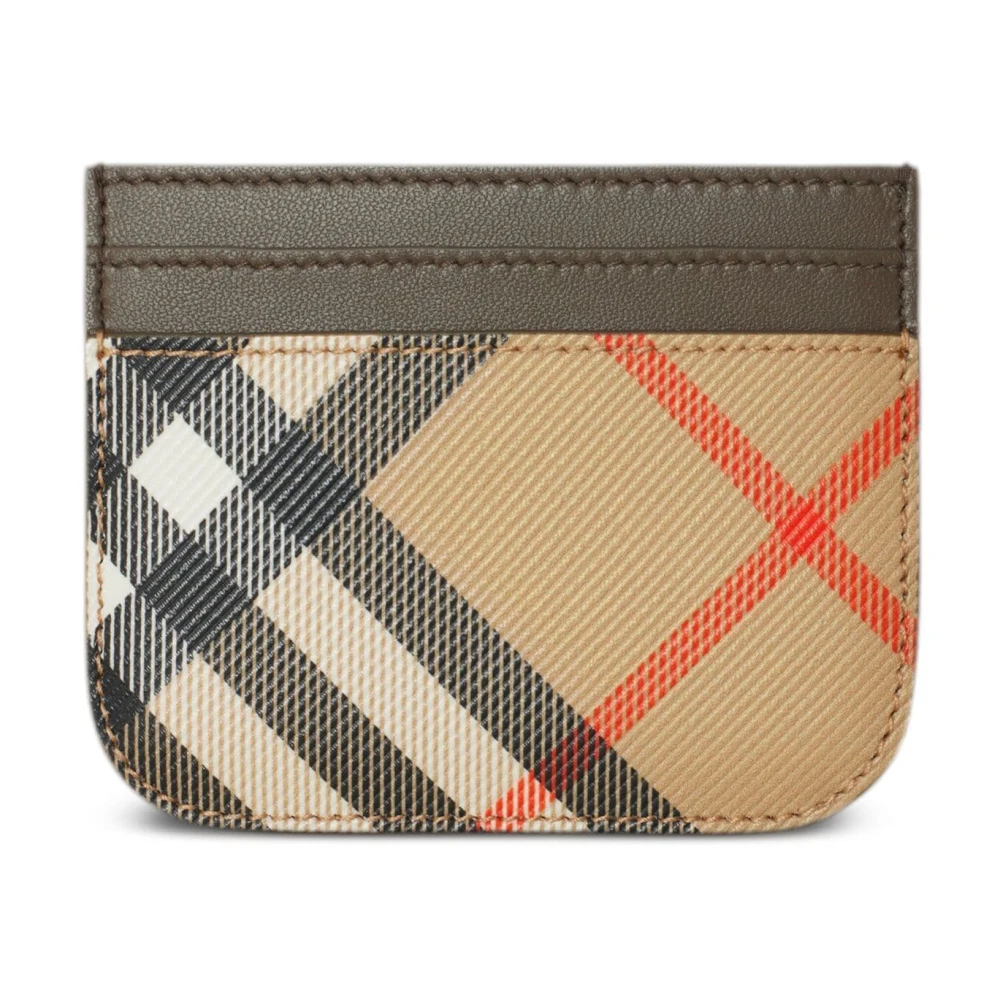 Burberry Klassieke Geruite Creditcardhouder Portemonnee Multicolor Dames