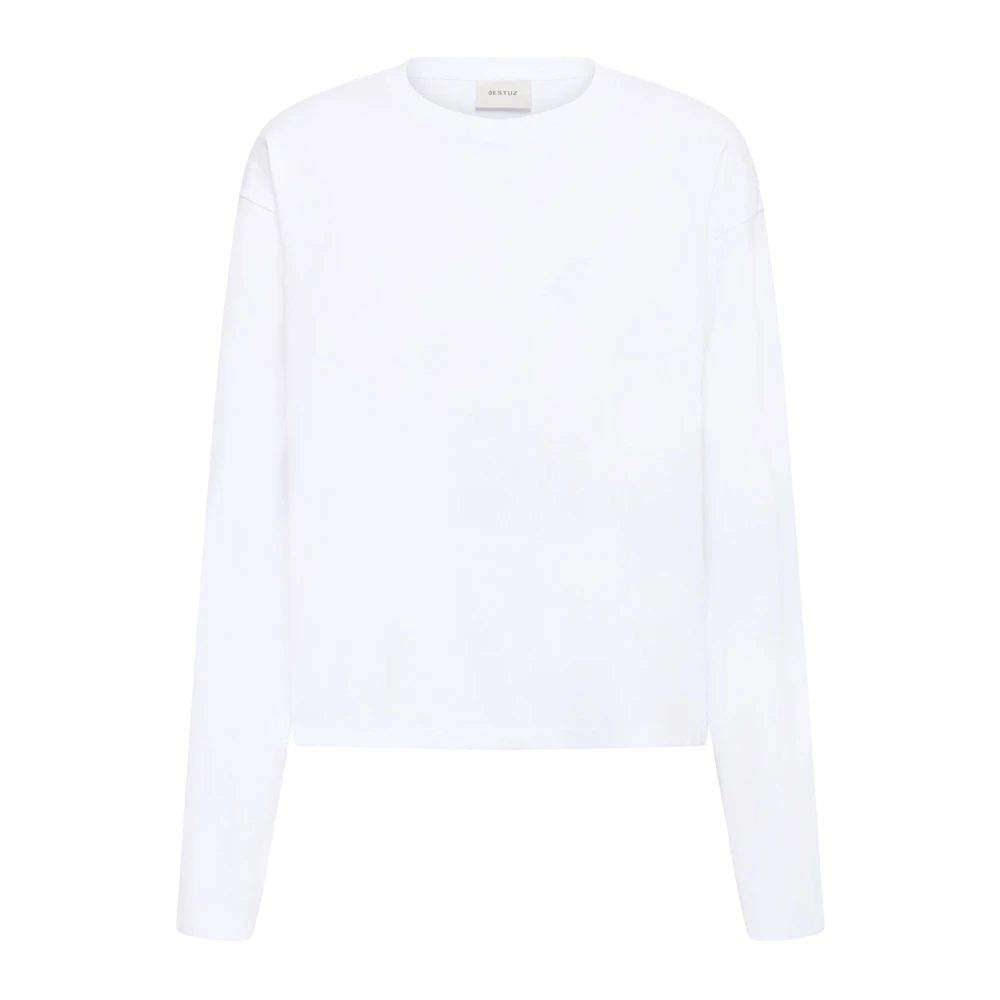 Gestuz Donna Bianco - Long Sleeve Tops - Tops - M