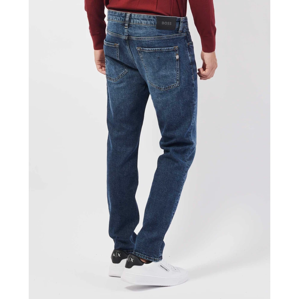 Hugo Boss Slim Fit Blauwe Jeans Delaware Blue Heren