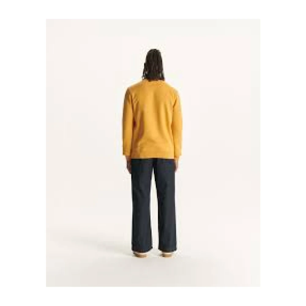 Jott Gele Sweater Ronde Hals Lange Mouw Yellow Heren