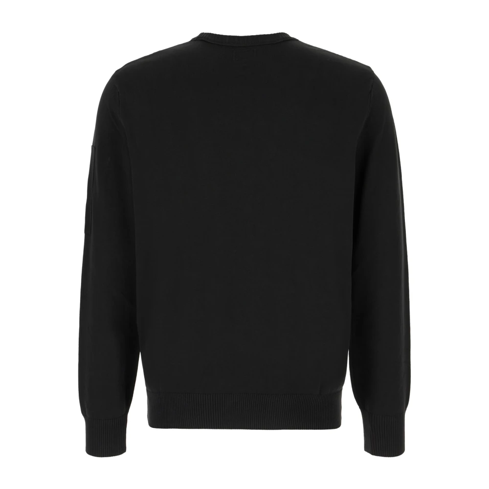C.P. Company Katoenen Crewneck Sweater Black Heren